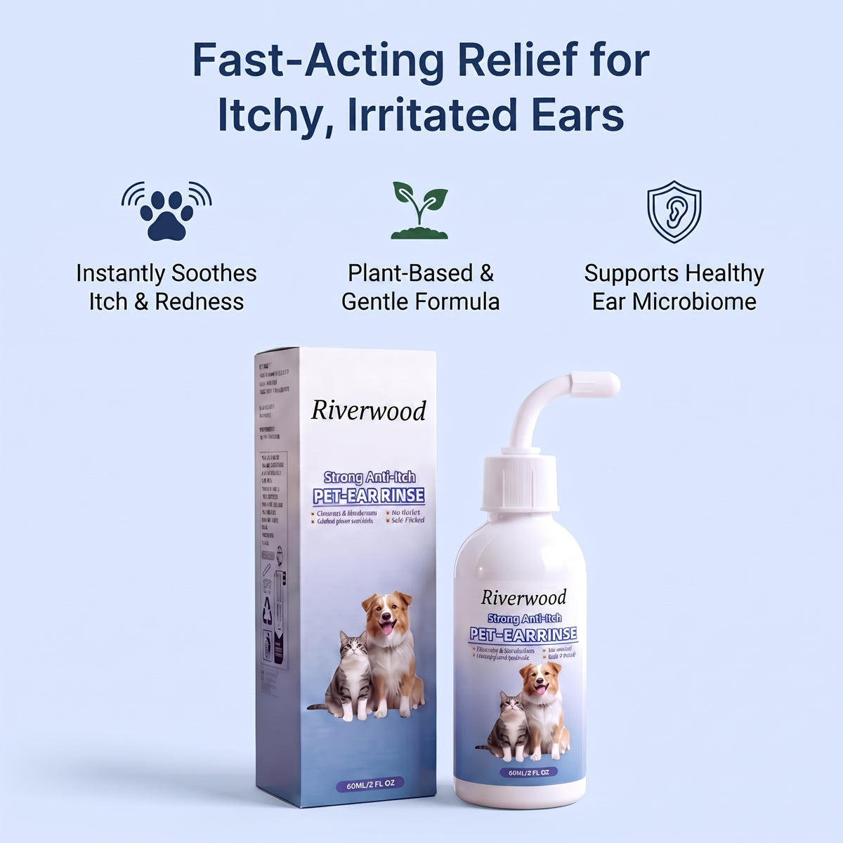 Riverwood. Anti-Itch Pet Ear Rinse