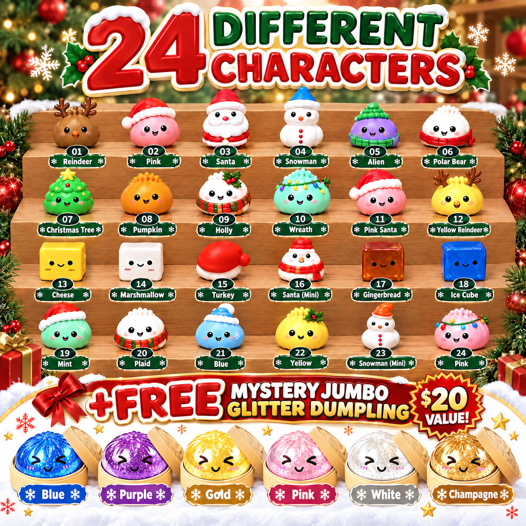 2026 Dumpling Squishy Advent Calendar.