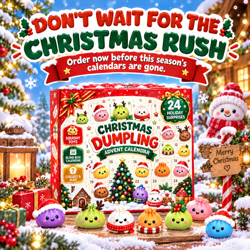 2026 Dumpling Squishy Advent Calendar.