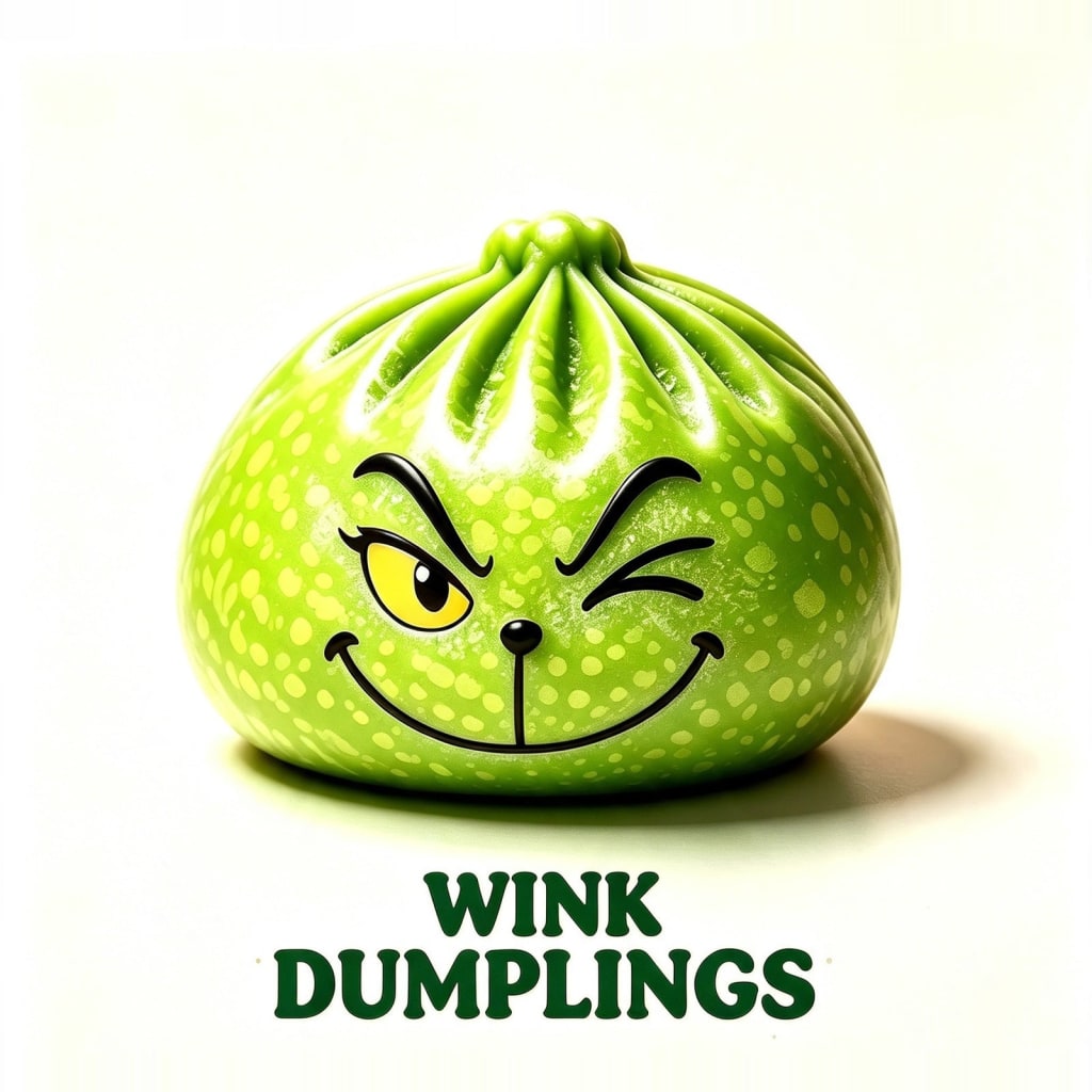 Christmas Grinch Dumpling Squishy, Mystery Box