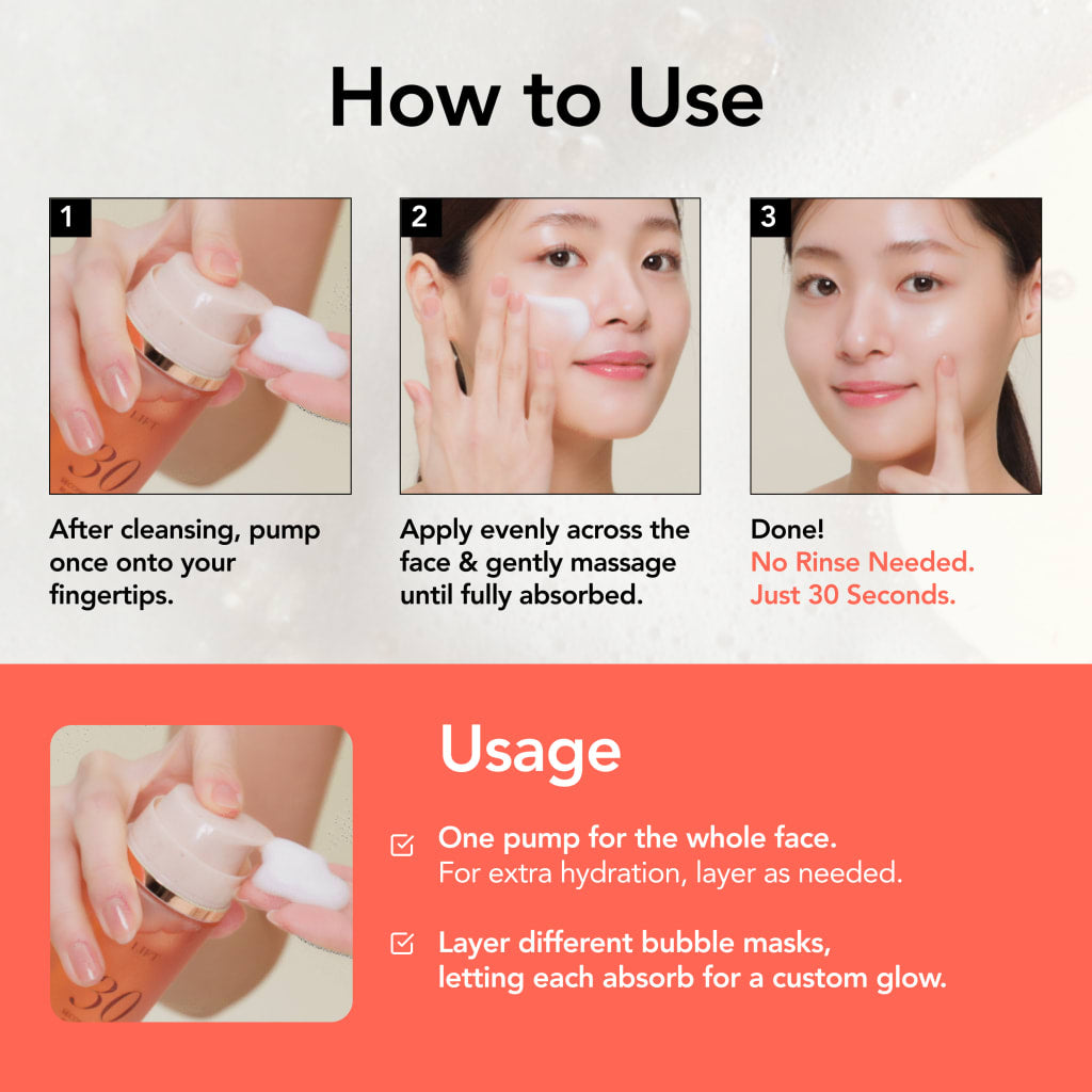 LIFT 30 Seconds Quick Bubble Mask By River Woods